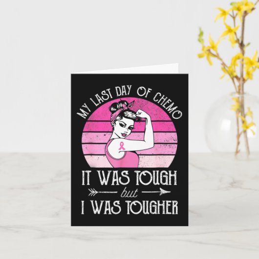 乳がん化学療法Suの私の最後の日 カード (黄色い花)