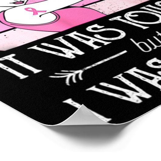 乳がん化学療法Suの私の最後の日 ポスター (角)