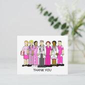 乳がん医療チームに感謝 ポストカード (スタンド正面)