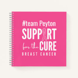 乳がん名前をカスタムする手帳の雑誌ピンク ノートブック