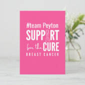 乳がん名前をカスタムする招待状発表 招待状 (スタンド正面)