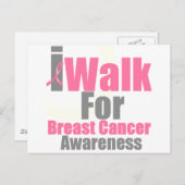 乳がん啓発のために歩く ポストカード (正面/裏面)