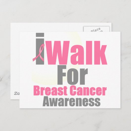 乳がん啓発のために歩く ポストカード (正面/裏面)