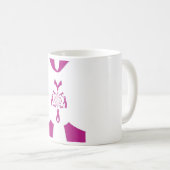 乳がん啓発アートプリント コーヒーマグカップ (正面右)