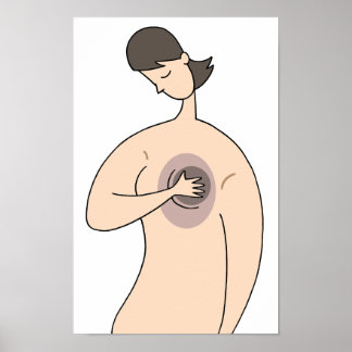 乳がん啓発イメージ。 ポスター