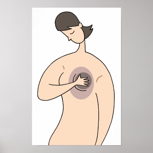 乳がん啓発イメージ。 ポスター (正面)