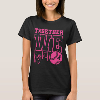乳がん啓発ソフトレスで一緒に闘おう Tシャツ