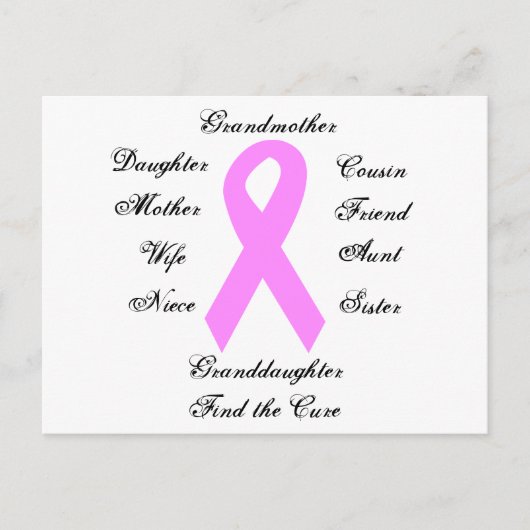 乳がん啓発ポストカード ポストカード (正面)