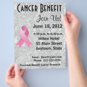 乳がん啓発支援グレーフラワーフライヤー チラシ (手)