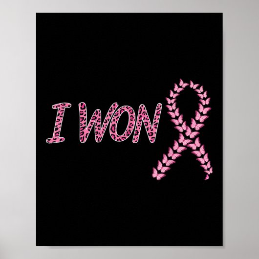 乳がん啓発支援 ピンクリボンに勝った ポスター (正面)