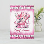 乳がん啓発月間サバイバー ピンクをクラッシュ 招待状 (スタンド正面)