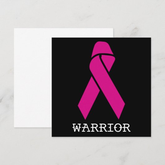 乳がん啓発 ピンクリボン 招待状 (正面/裏面)