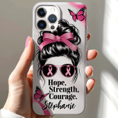 乳がん啓発 希望 強さ 勇気 Case-Mate iPhoneケース