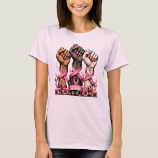 乳がん啓発 強い女性のサポート Tシャツ