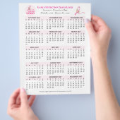 乳がん啓発 2027年 15ヶ月カレンダー チラシ (手)