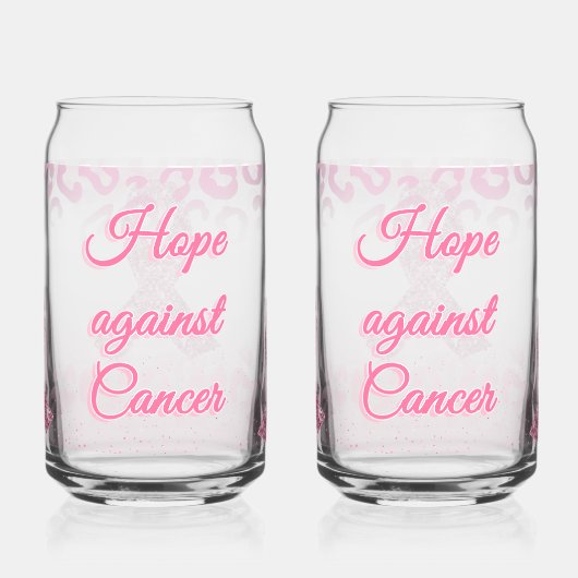 乳がん啓発 Hope Against Cancer ガラス缶 (左)