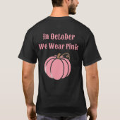 乳がん啓発Tシャツ Tシャツ (裏面)