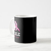 乳がん女性の乳がん患者に取り組む コーヒーマグカップ (正面左)