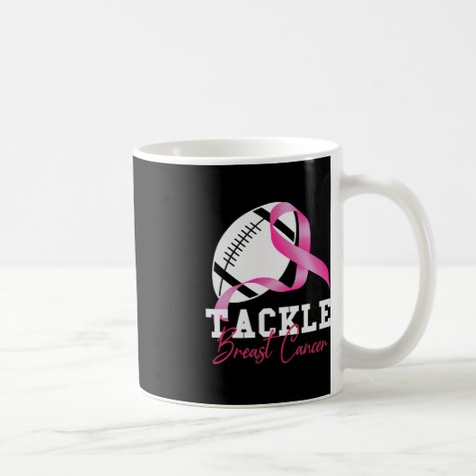 乳がん女性の乳がん患者に取り組む コーヒーマグカップ (右)