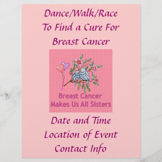 乳がん姉妹 チラシ (正面)