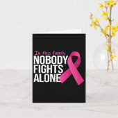 乳がん家族だけで闘う人はいない認識度 カード (黄色い花)