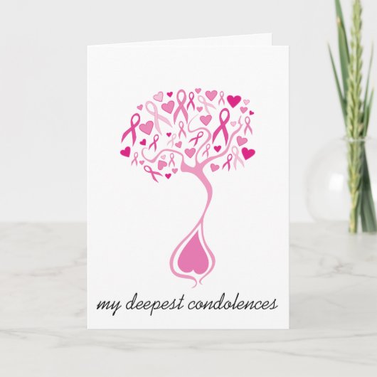 乳がん悔やみや弔慰・死別カード カード (正面)