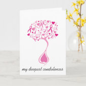 乳がん悔やみや弔慰・死別カード カード (黄色い花)