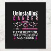 乳がん患者の取り外し ワインラベル (シングルラベル)