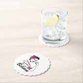 乳がん意識月女性のピン信じク ペーパーコースター (インサイチュ)