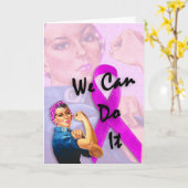 乳がん意識月、リベッター・ロージー カード (黄色い花)