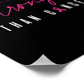 乳がん戦士ピンクリボンより強い ポスター (角)