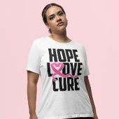 乳がん戦士ピンクリボン生存者ファイター Tシャツ