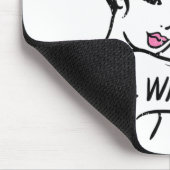 乳がん戦士ロージー・リベッター・ピンク女性 マウスパッド (コーナー)