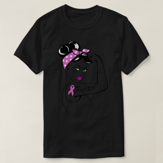 乳がん戦士認識度Teeサポートベリーズ Tシャツ (デザイン正面)
