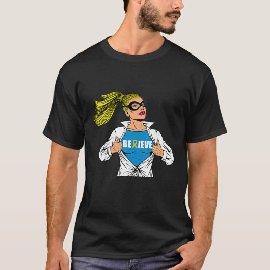 乳がん戦士認識度Teeサポートベリーズ Tシャツ (正面)