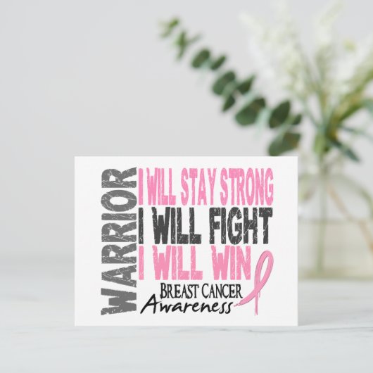 乳がん戦士 ポストカード (スタンド正面)