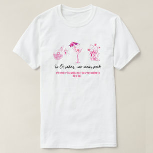 乳がん戦闘機ピンクリボ感動的ン Tシャツ