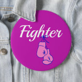 乳がん戦闘機ボクシング手袋ボタン 缶バッジ (インサイチュ)