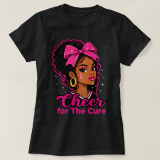 乳がん撲滅を願うチアリーダー Tシャツ