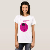 乳がん撲滅ピンクキックバット女性Tシャツ Tシャツ (正面フル)