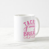 乳がん撲滅 ピンクリボン アウェアネス コーヒーマグカップ (正面右)