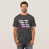 乳がん撲滅 Tシャツ (正面フル)