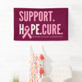 乳がん支持希望の治療バナーの大きな徴候 横断幕 (インサイチュ)