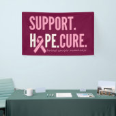 乳がん支持希望の治療バナーの大きな徴候 横断幕 (トレードショー)