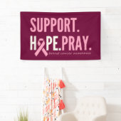 乳がん支持希望バ祈ナ大徴候 横断幕 (インサイチュ)