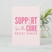 乳がん支持治癒招待状発表 招待状 (スタンド正面)