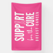 乳がん支持症候群ピンク 横断幕 (縦)