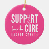 乳がん支持療法オーナメント休日 セラミックオーナメント (正面)