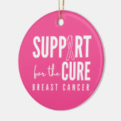乳がん支持療法オーナメント休日 セラミックオーナメント (左)