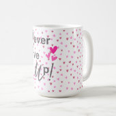 乳がん支援および認識度 コーヒーマグカップ (正面右)